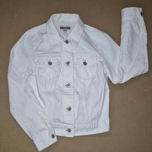 GAP Women's Small White 100% Cotton Jean Jacket Excellent!